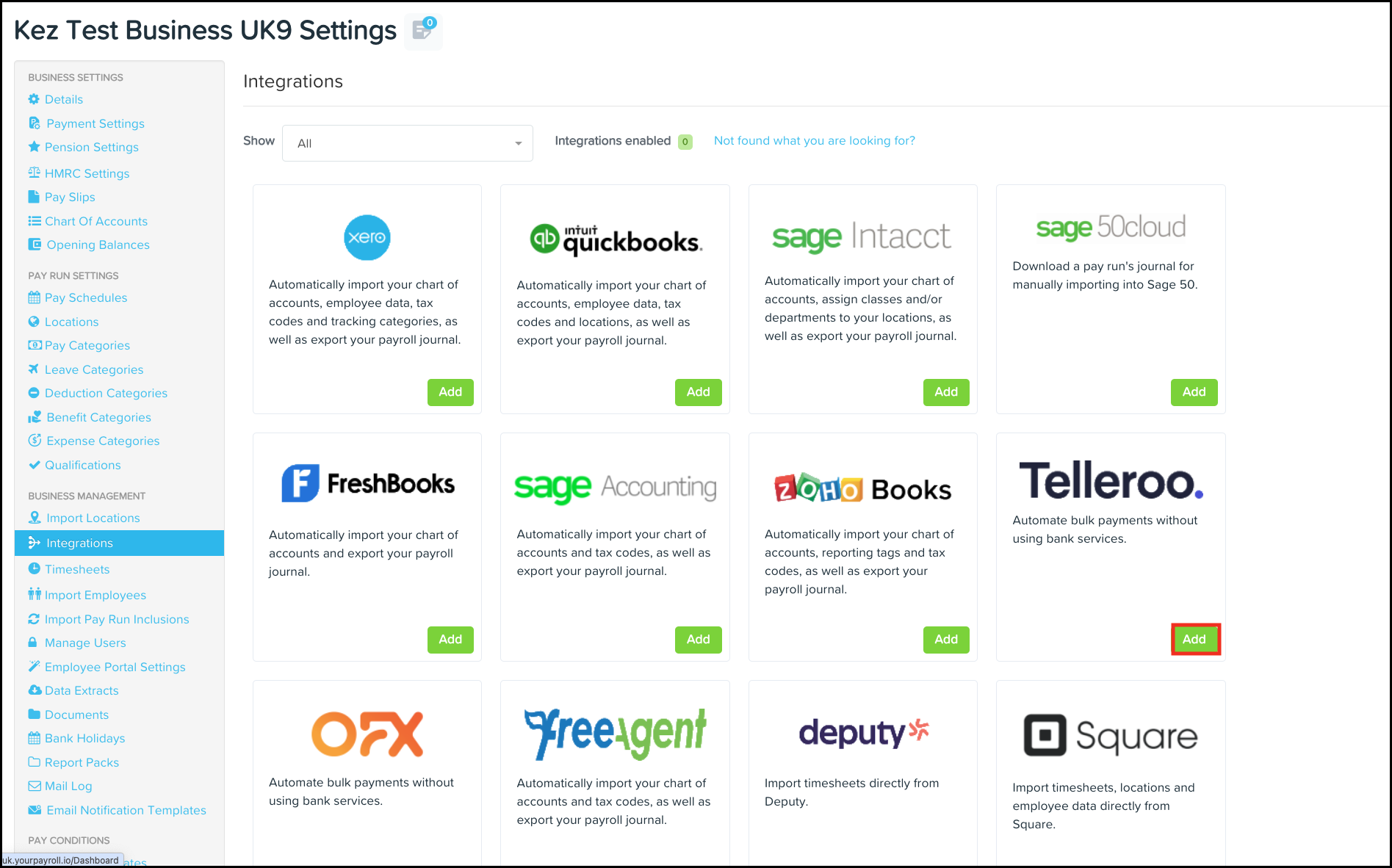 Find telleroo tile and click on the green add button.png
