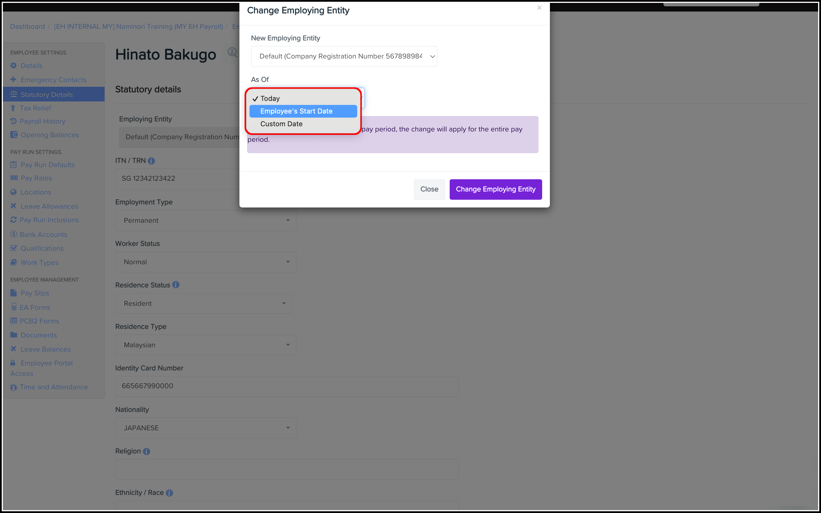 screenshot highlighting date options in Change Employing Entity window.jpg