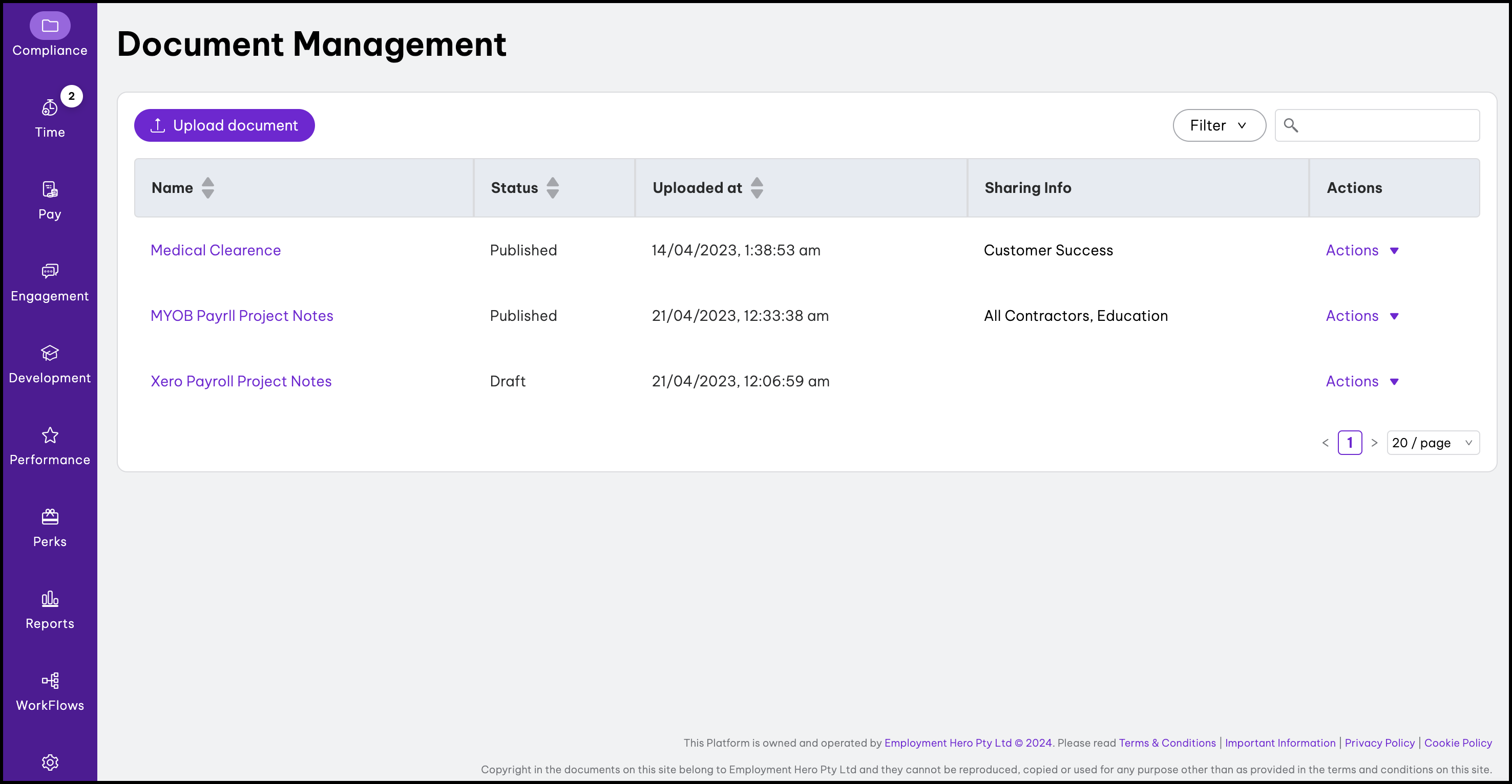 screenshot of Document Management page.png