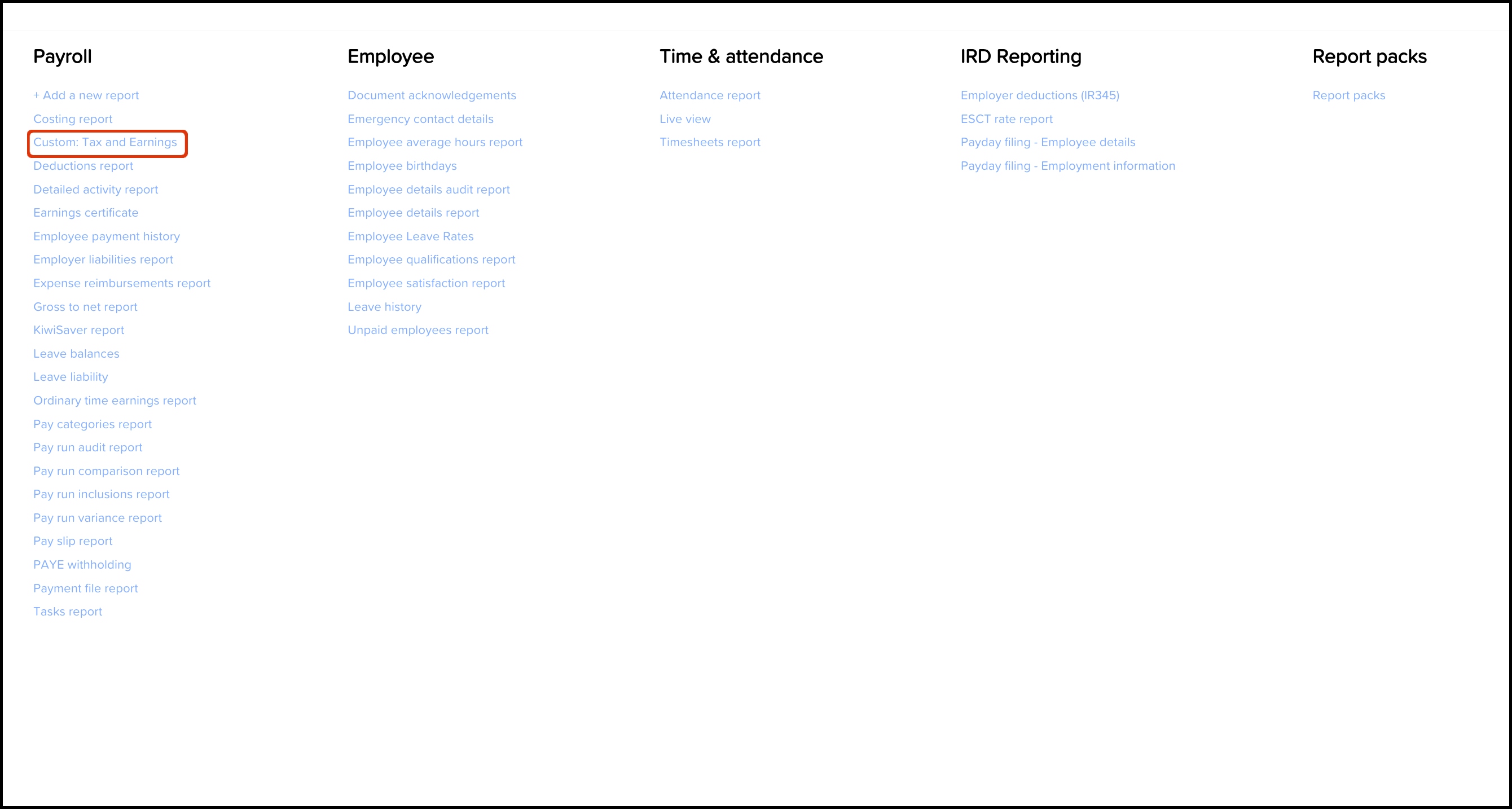 screenshot of Reports page, highlighting custom report title.jpg