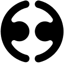 Employment Hero logo icon showing a stylised circular bracket symbol in black on white background