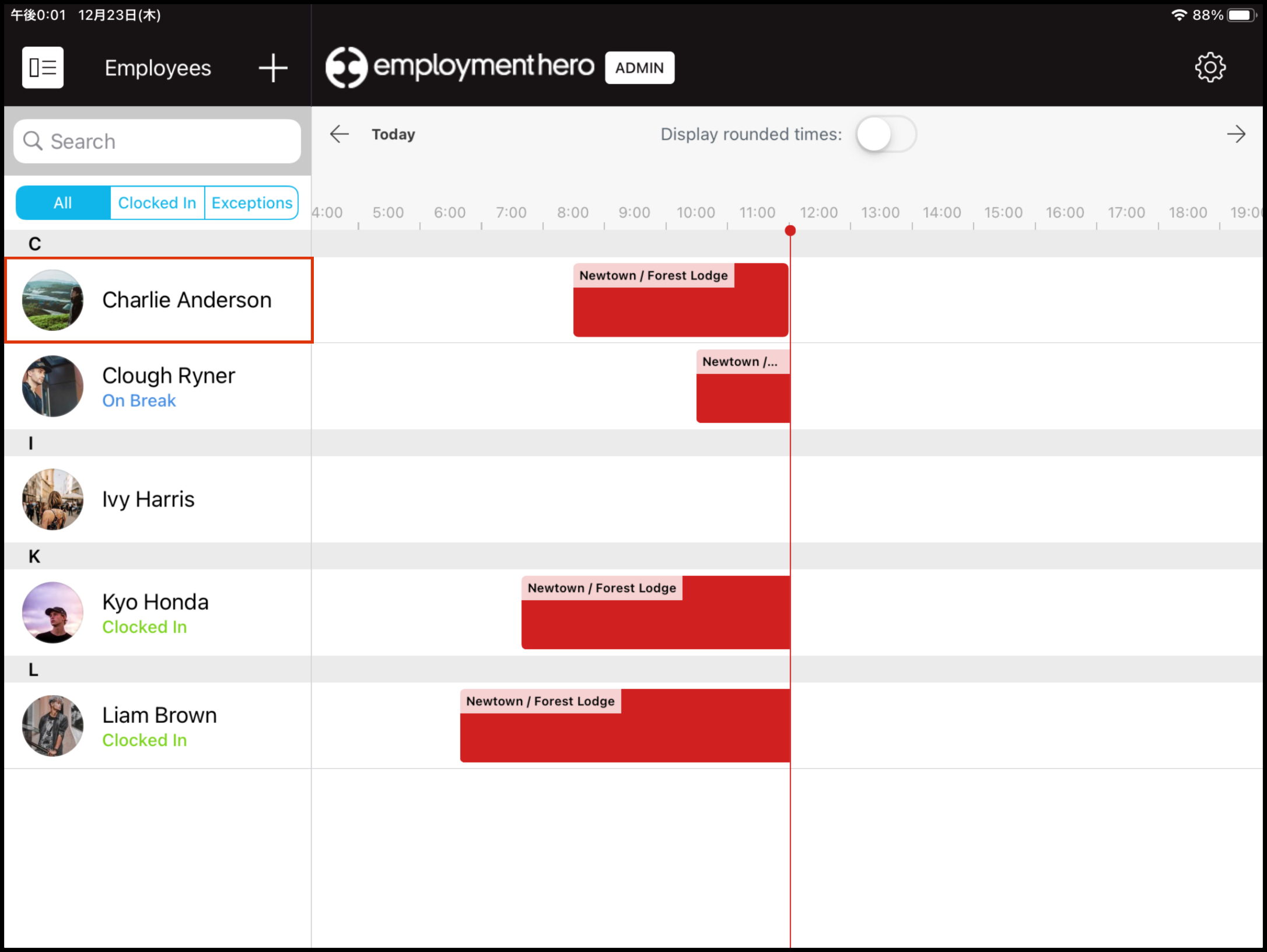 Clock Me In Managing timesheets as an admin via the app Employment