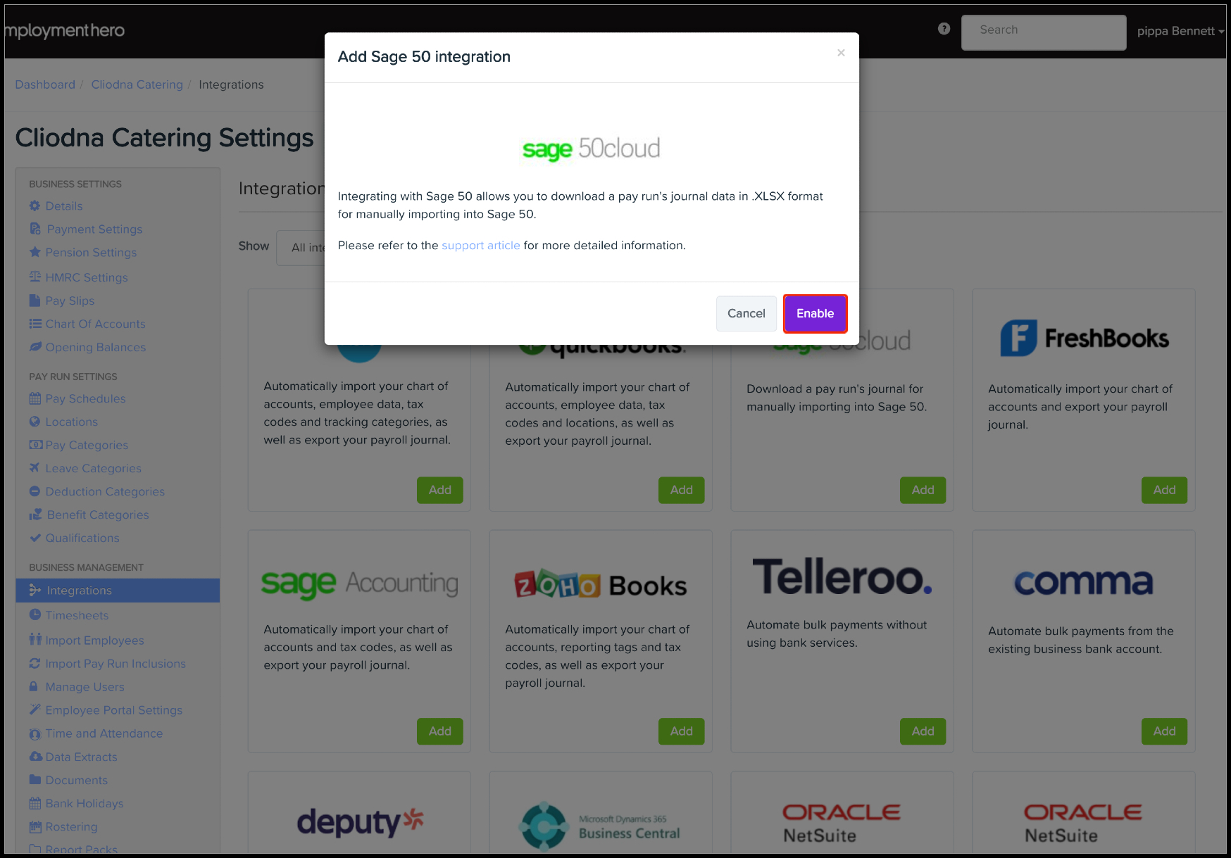 Payroll platform: Set up and manage your Sage 50 accounting export file ...