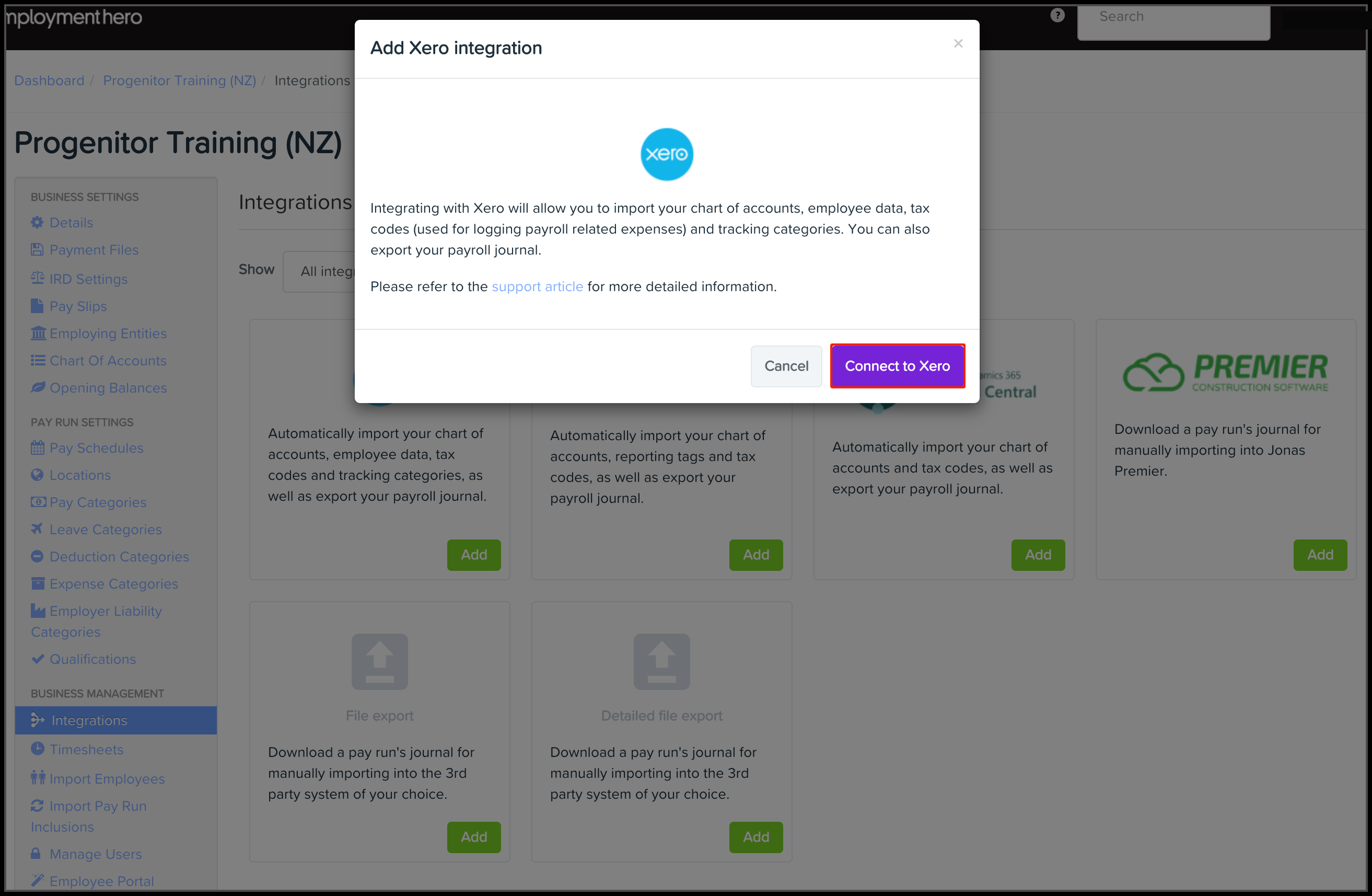 Payroll platform Integrating with your Xero platform Employment Hero